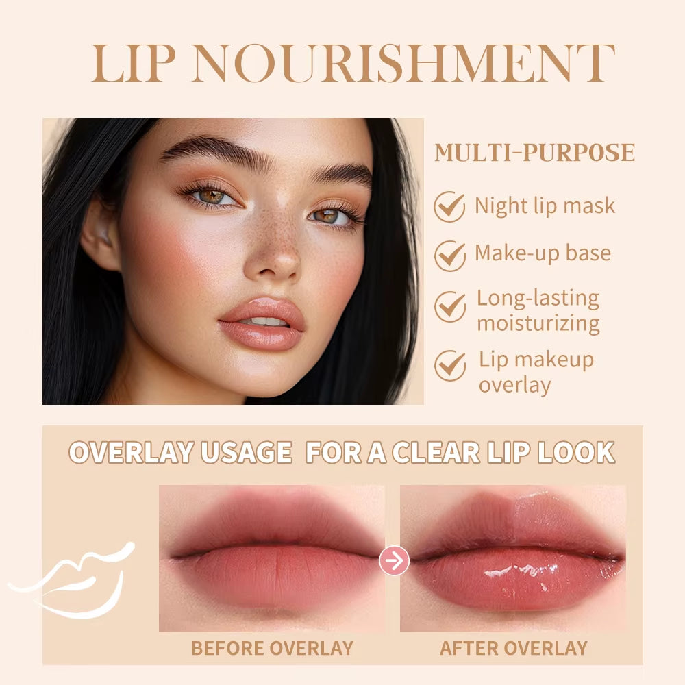 4Pcs Lip Balm Deep Moisturizing Lip Glaze Smoothing Lip Lines Long-Lasting Nourishment Daily Lip Care Lip Balm