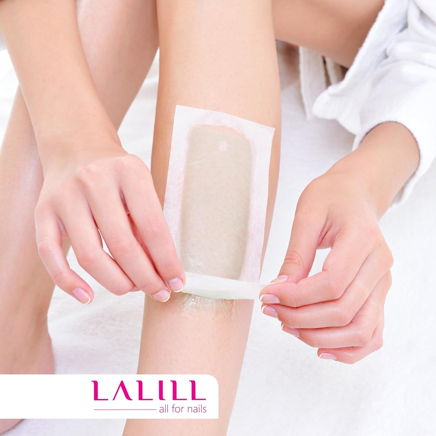 LALILL Vliesstreifen 100 Stück Für Wachs - Vlies Streifen Für Die Haarentfernung Mit Warmwachs Sugaring Paste Beine Achsel Arme Intimbereiche Körper Gesichthaarenfernung Wachsstreifen - Wax Waxing