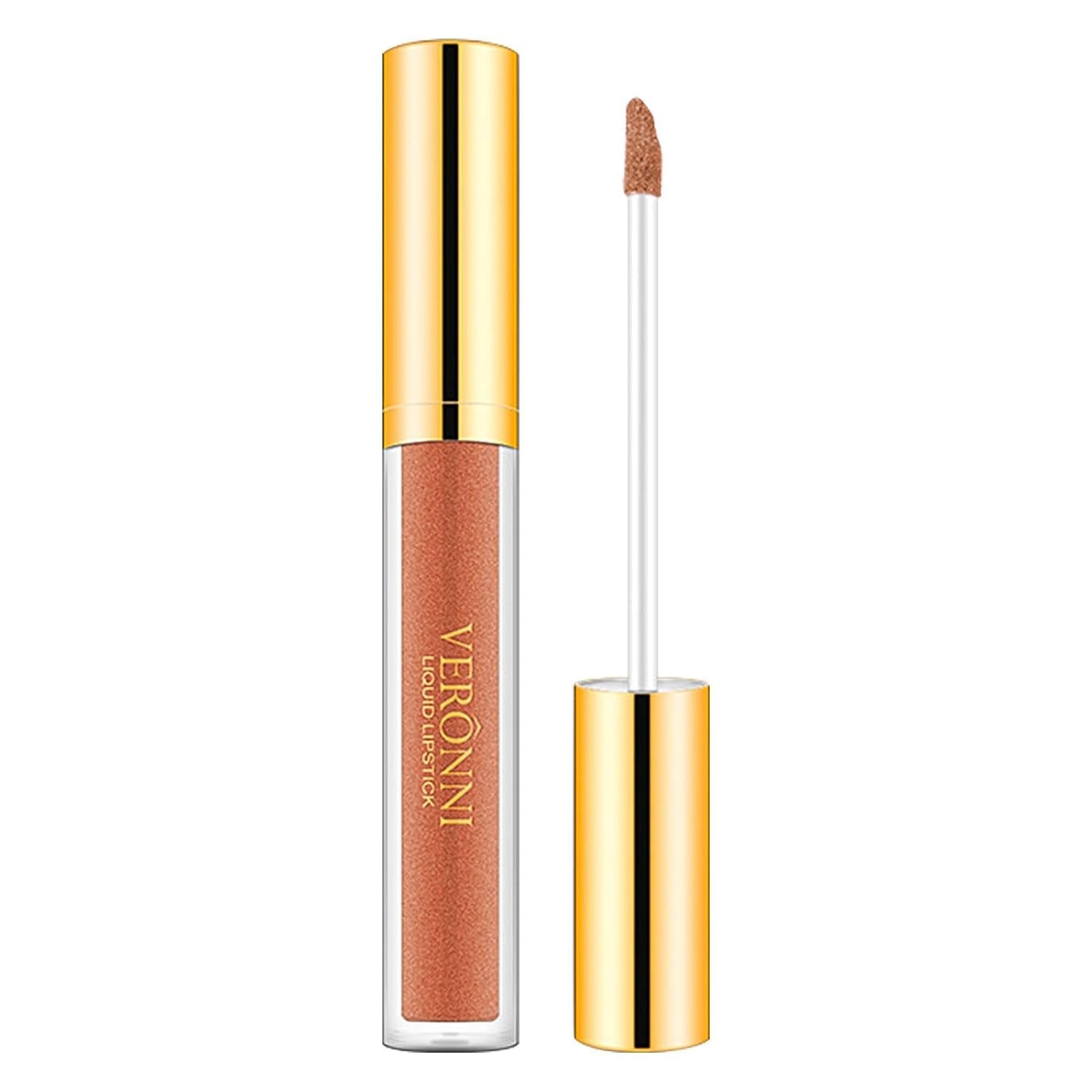 Glitzer-Lipgloss,Wischfestes Perlglanz-Lippenstift-Make-Up - Feuchtigkeitsspendender Lippenfleck, Wasserfester, Antihaftbeschichteter Cup-Lipgloss, Lang Anhaltende, Wirkungsstarke Farbe Teksome