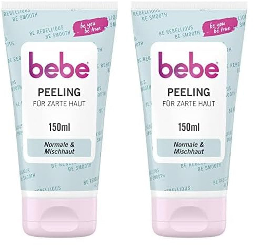 Bebe Peeling Für Zarte Haut (150 G), Sanfte Gesichtsreinigung Mit Aprikosenextrakt & -Duft, Gründliche Hautreinigung Für Normale Haut & Mischhaut