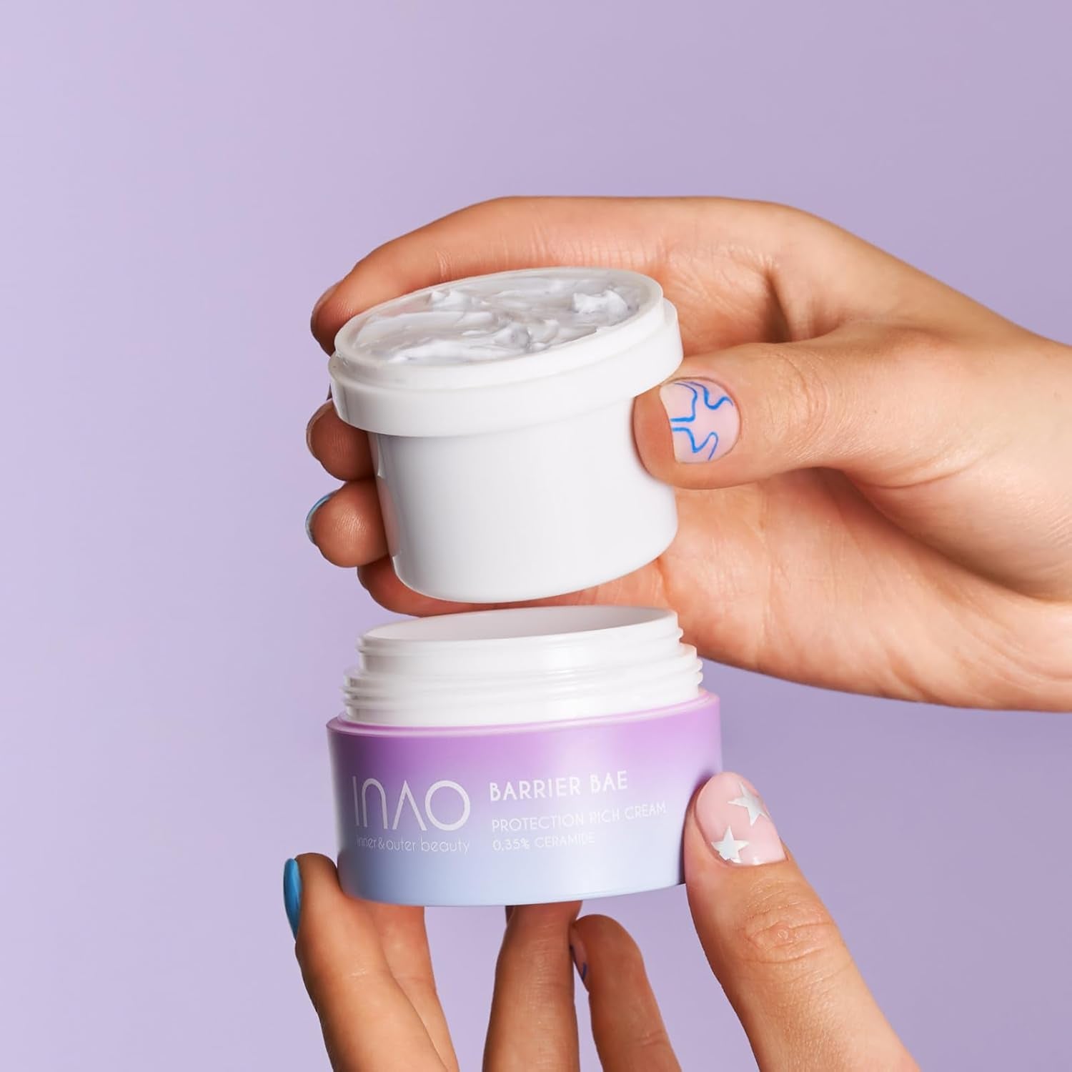 INAO Skincare - Barrier Bae Protection Rich Cream Refill | Reichhaltige Gesichtscreme Mit Ceramide | Schützt & Erhält Die Hautbarriere | Hydratisierend, Glättend, Regenerierend