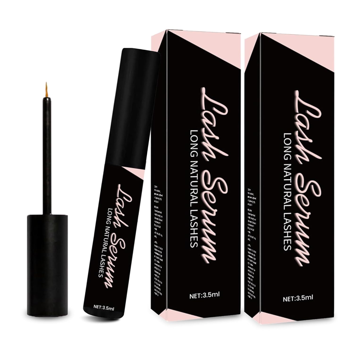 Wimpernserum Ohne Hormone Natürliches Lash Serum Wimpernwachstumsserum Für Intensiv Lange & Dichte Wimpern Schnelleres Wimpernwachstum Pflegendes Vollere Und Längere Wimpern (1 Stück Schwarz)