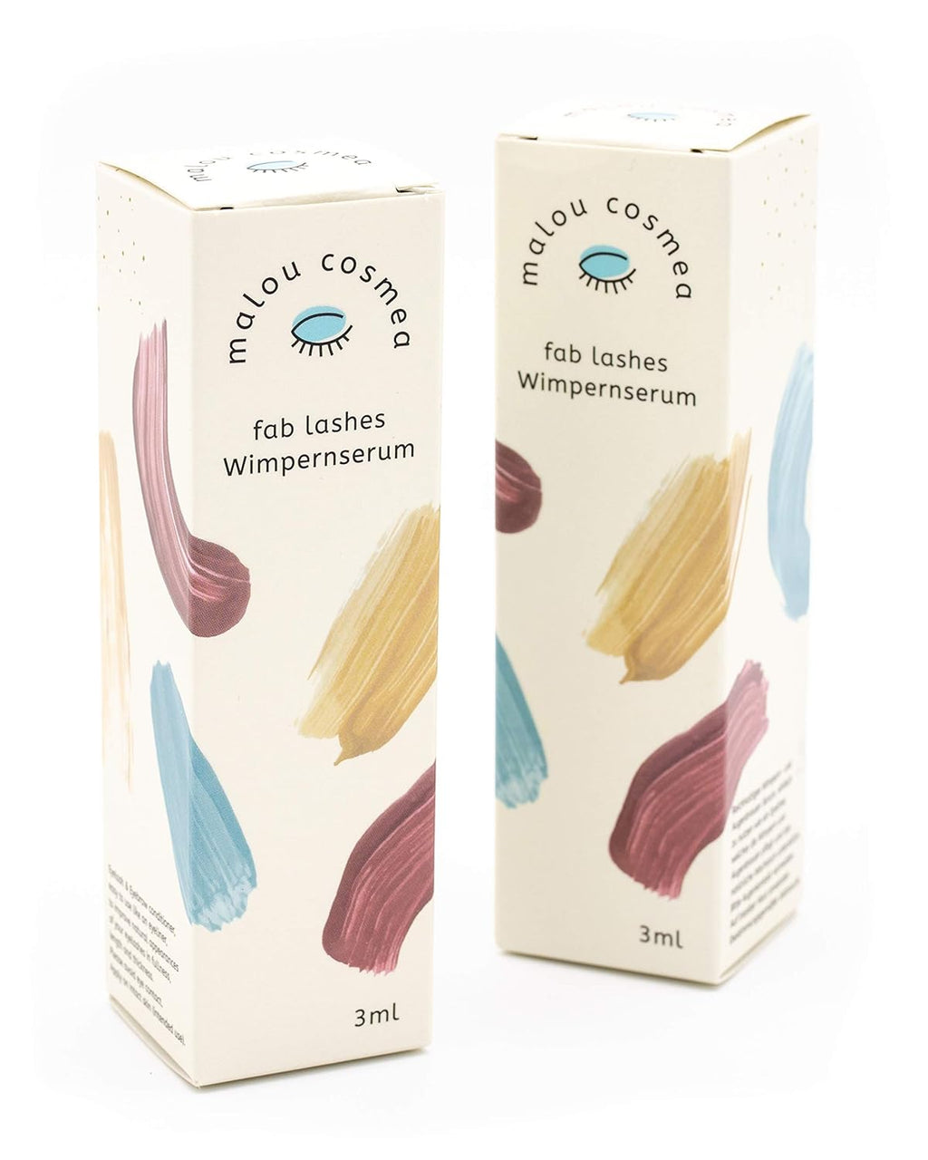 Doppelpack Fab Lashes Wimpernserum Und Augenbrauenserum I Vegan & Hormonfrei I Made in Germany, (2 X 3Ml) by Malou Cosmea