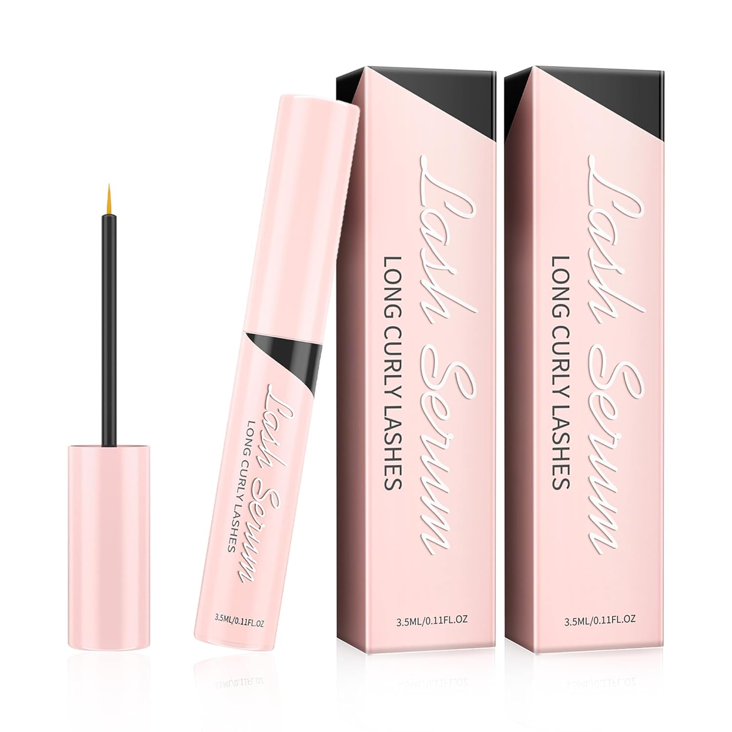 Wimpernserum Ohne Hormone Natürliches Lash Serum Wimpernwachstumsserum Für Intensiv Lange & Dichte Wimpern Schnelleres Wimpernwachstum Pflegendes Vollere Und Längere Wimpern (1 Stück Schwarz)