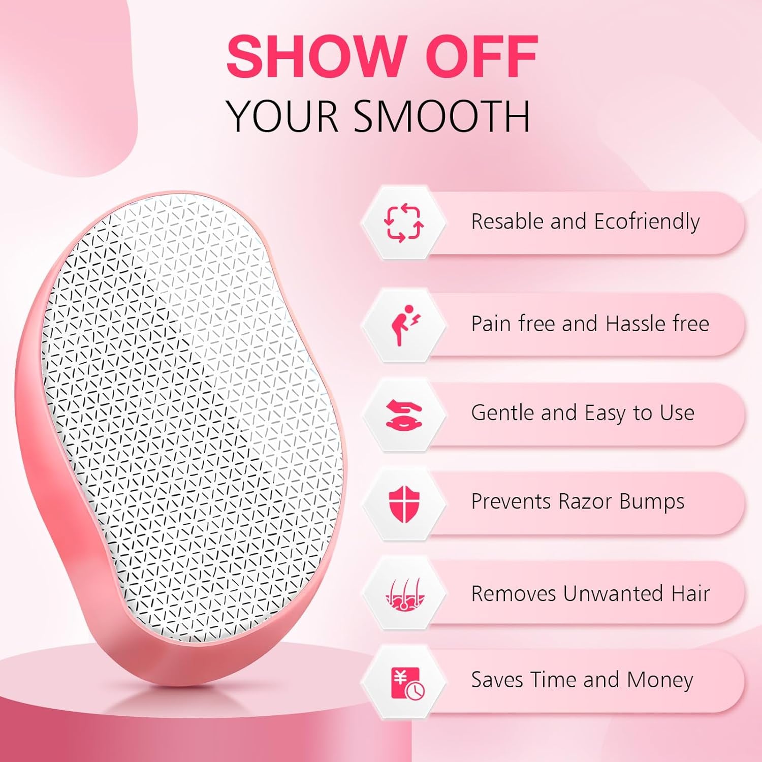 3.0 Nano Haarentferner,Crystal Haarentferner,Original Upgrade Haarentfernung Ohne Rasieren Wiederverwendbarer Crystal Hair Remover Magic Hair Radiergummi Für Frauen丨Männer Körper Beine Arme Rücken