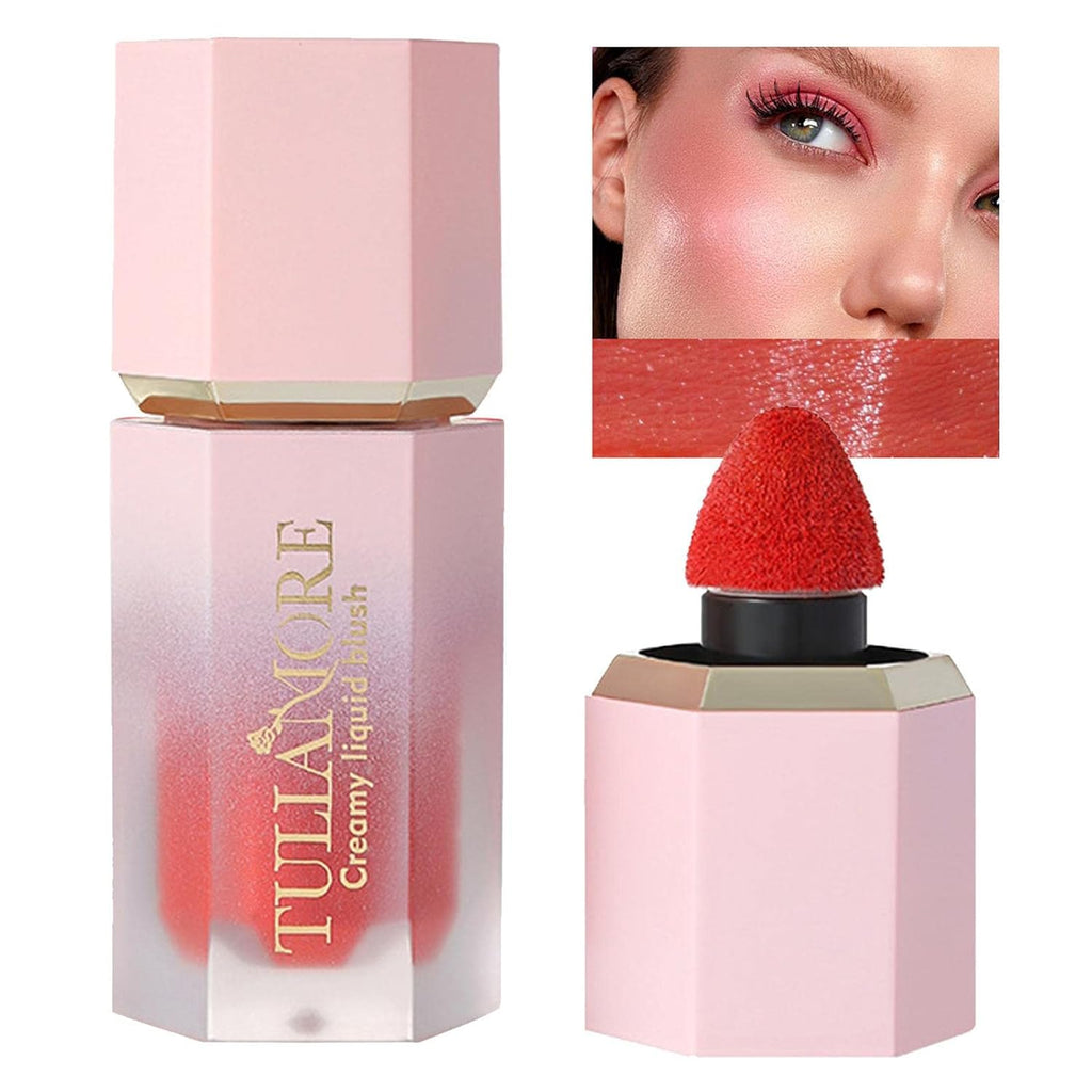 Creme-Rouge - Creme-Rouge-Make-Up Für Einen Superfeuchten, Flüssigen Rouge-Look - Creme-Gesichtsrouge, Natürliche, Wischfeste, Langanhaltende Rougecreme Für Lippen, Augen Und Wangen Ceolup