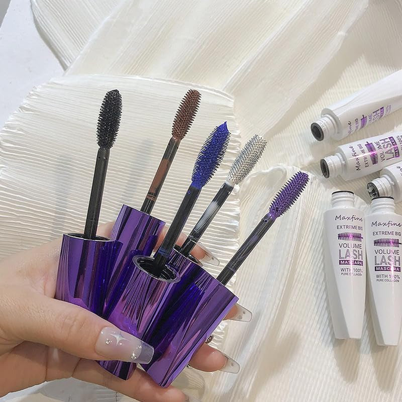 5D Brown Mascara Wimperntusche, Volumen-Effekt Wimpernverlängerung Mascara, Wasserfest Und Langanhaltend Mit Präziser Definition, Waterproof Eye Lashes Mascara Thick Curling Mascara #2 Brown