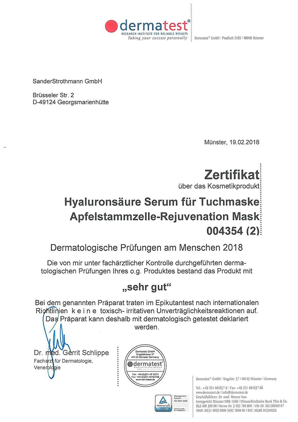 Hyaluron Gesichtsmaske - Hochdosierte Tuchmaske Mit Apfelstammzellen Von Neobömi® - anti Aging Face Mask - Perfekte Age Fit Gesichtspflege - Luxury Beauty - Augenpads Effekt - 2 Stück - Masken Set