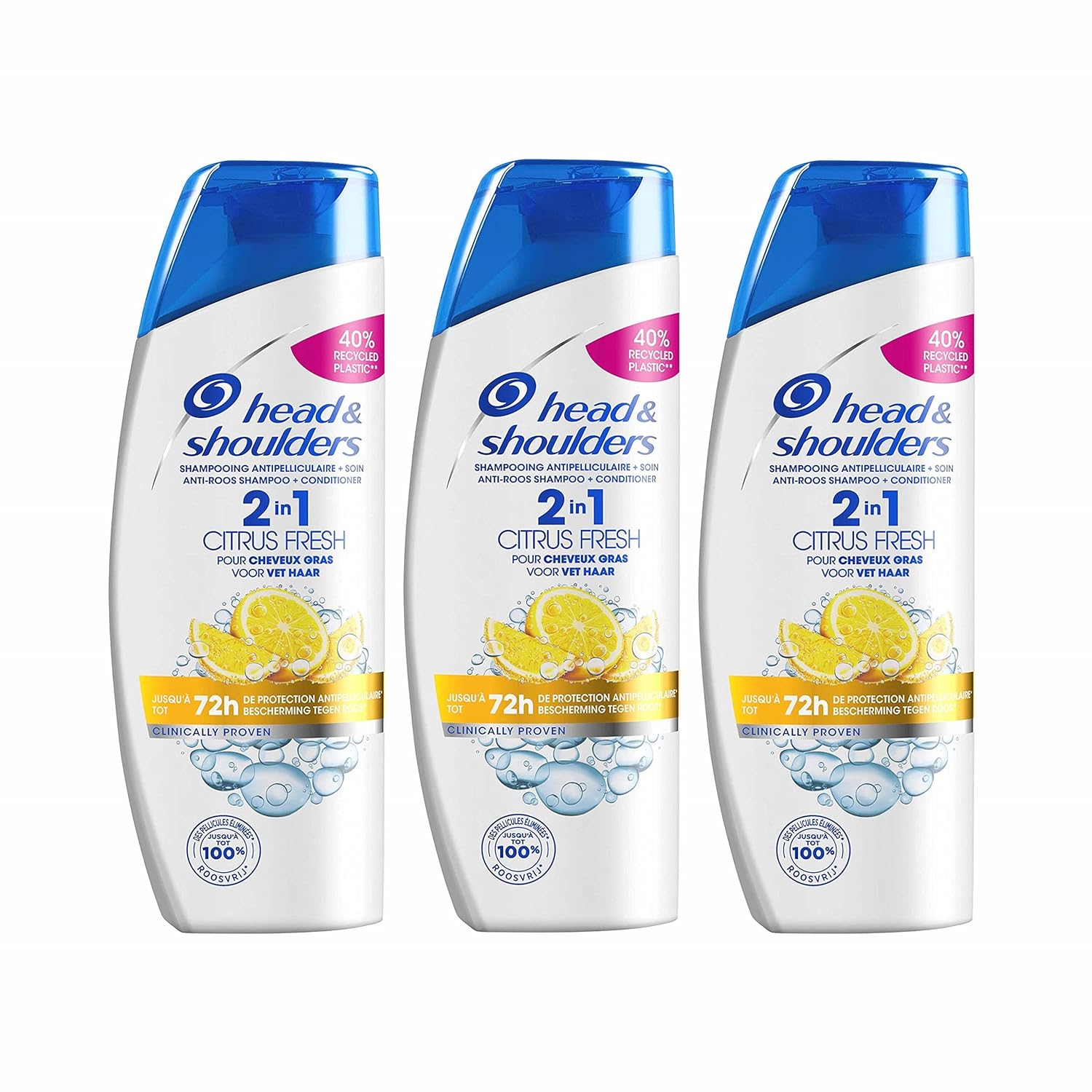 Head & Shoulders Classic 2-In-1 Anti-Schuppen-Shampoo Und Conditioner, 3 X 270 Ml