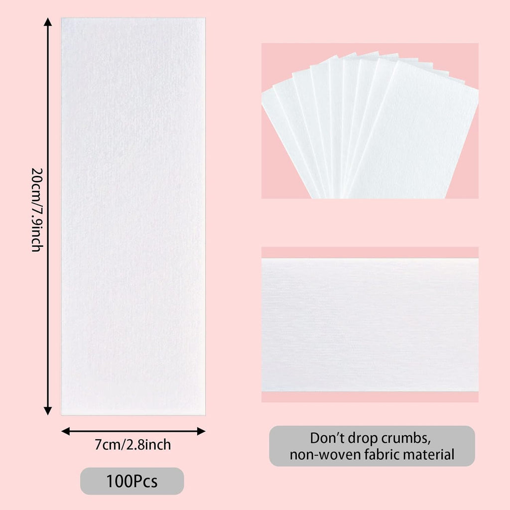SEPGLITTER 300 Stück Wachsstreifen Haarentfernung, Waxing Strips, Vliesstreifen Für Warmwachs Und Zuckerpaste Für Frauen, Gesichtskörper, Arme, Beine(7×20Cm)
