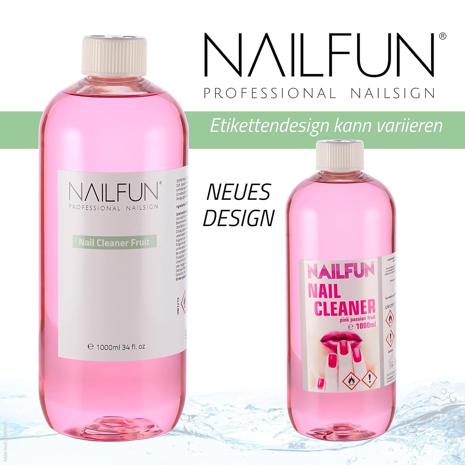 NAILFUN Nailcleaner Passion Fruit 1 Liter Nagel Reiniger Zum Reinigen Und Entfetten
