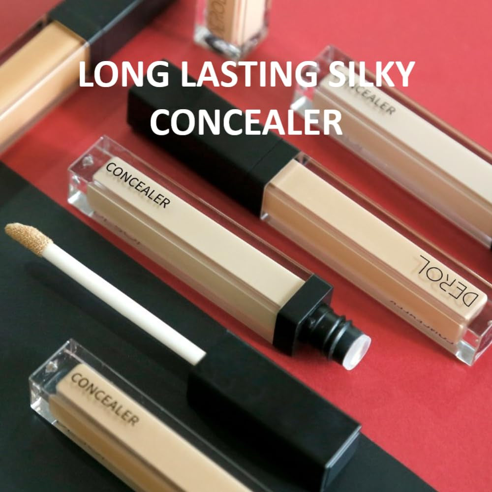 Liquid Concealer Make-Up - Natürliche Deckkraft & Hochpigmentierte Leichte Gesicht Concealer (02, 6.5Ml)