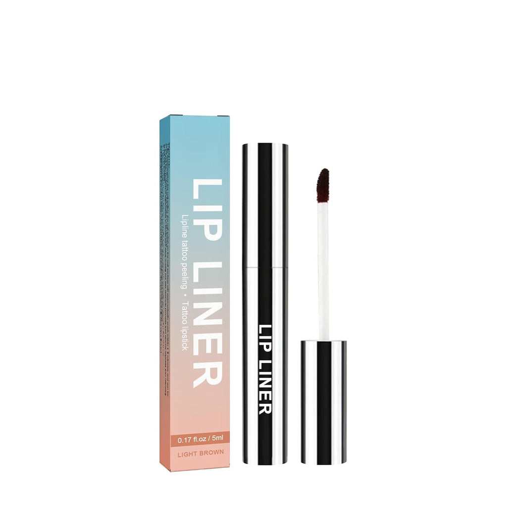 Flüssiger Lipliner, Wasserfester Abnehmbarer Lipliner, Langhaftender Lippenkonturenstift, Plump Lip Lines Lip Liner, Konturiert Die Lippenform, Ist Wasserfest Und Verwischt Nicht (Hellbraun)