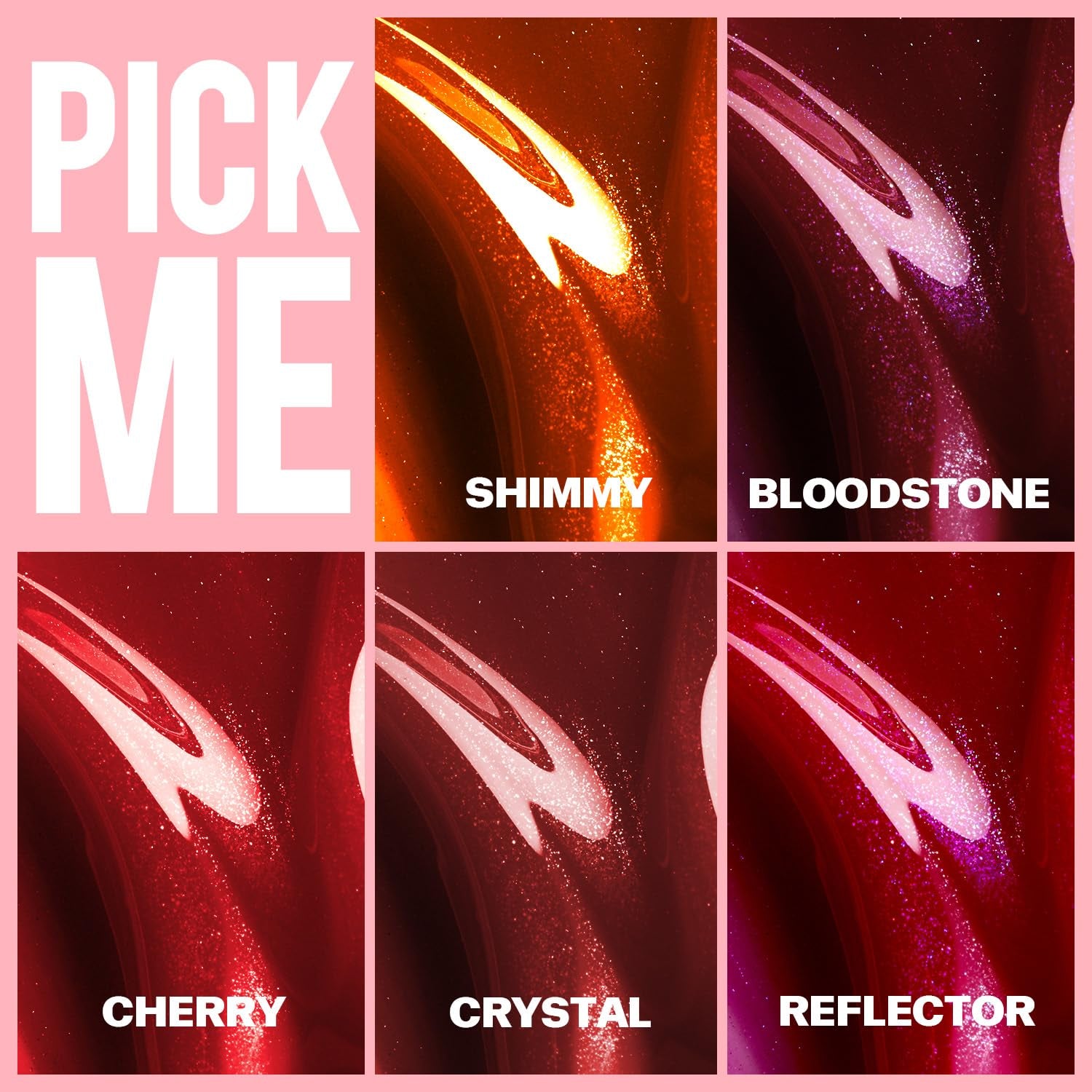 VIOLA HOUSE Lipglosse Glitzer, Lipgloss Glänzend Flüssiger Lippenstift, Glänzender Lipgloss Schimmerndes Finish Auf Den Lippen.5Ml (Cherry)