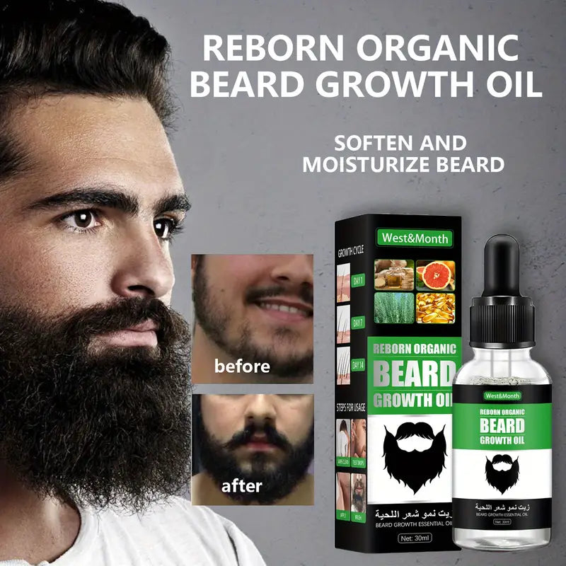 Beard oil for men - nourishing, softening and moisturizing