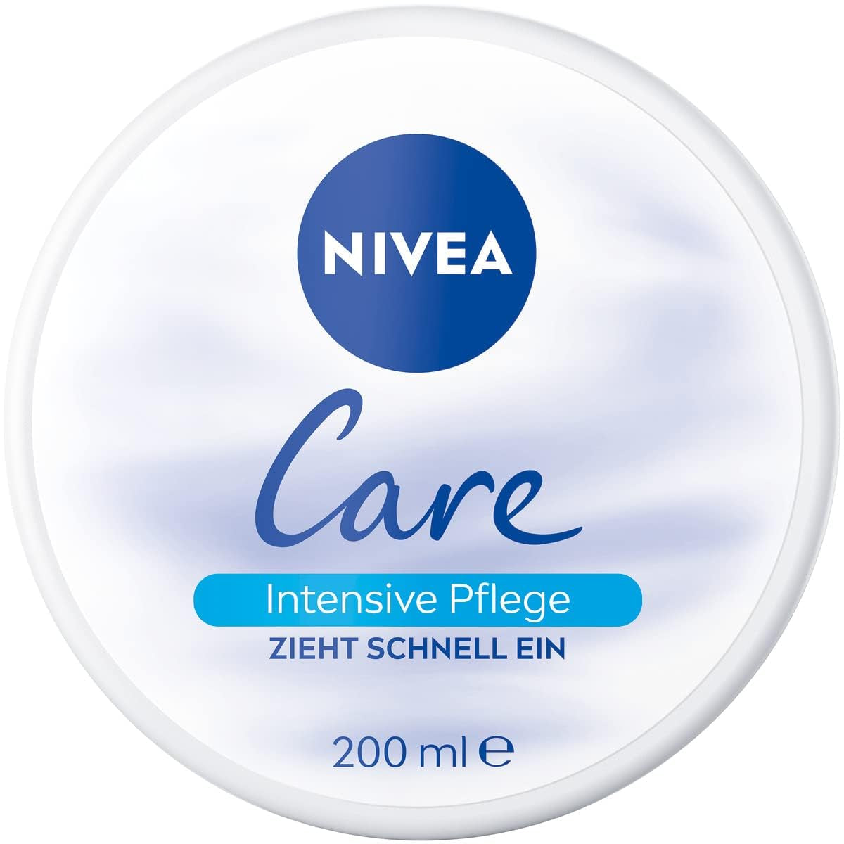 NIVEA Care Creme - Schnelle Feuchtigkeitspflege für Gesicht und Körper, 200 ml für zarte und glatte Haut