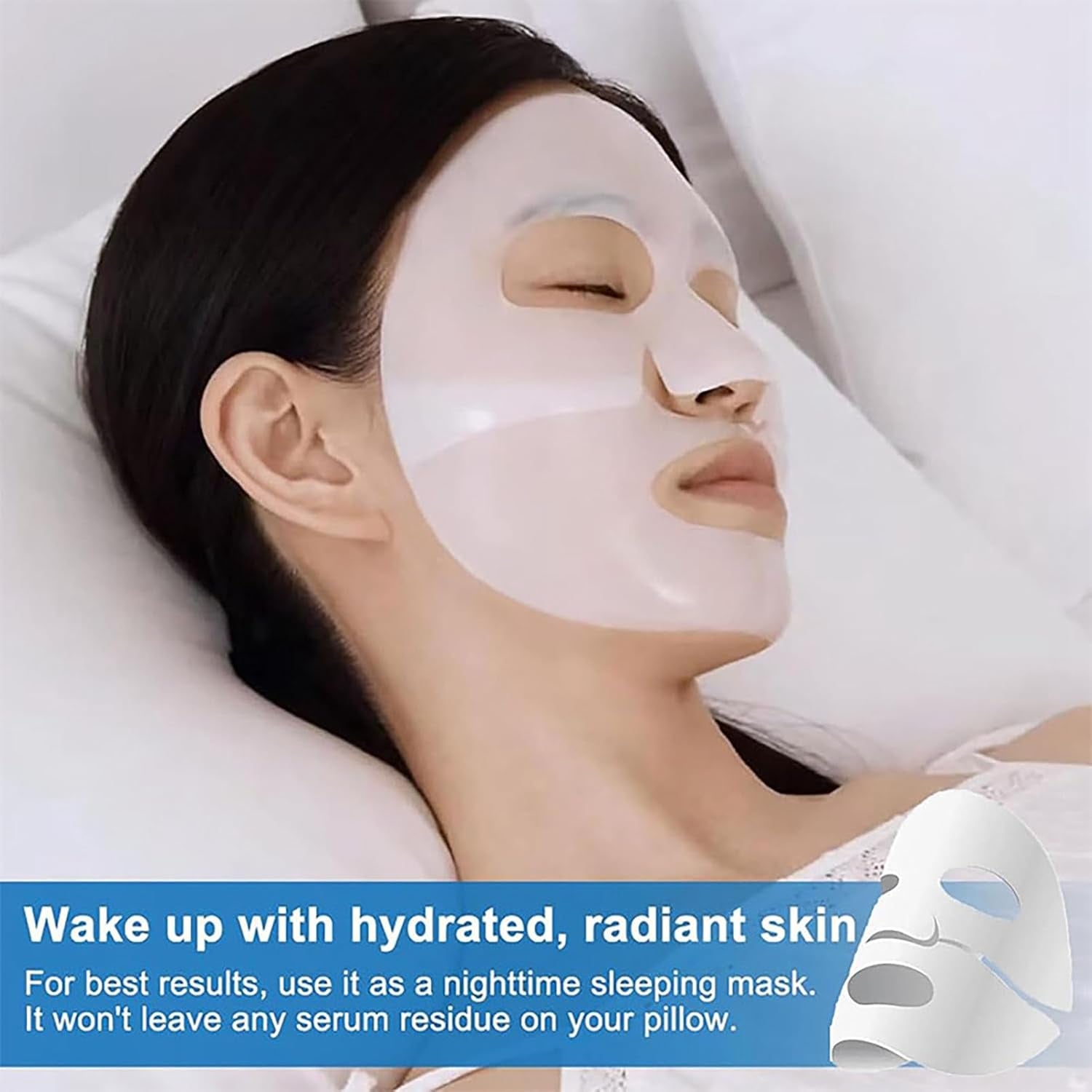 ARCHIDATE 4 Stück Collagen Maske Gesicht - Feuchtigkeitsspendende Gesichtsmaske - anti Falten Gesichtsmaske - Masken Beauty Produkte - Feuchtigkeitsmaske Gesicht Kollagen Maske - Glatte Straffend Haut