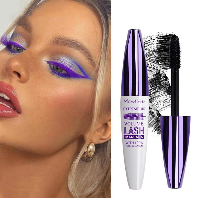 5D Brown Mascara Wimperntusche, Volumen-Effekt Wimpernverlängerung Mascara, Wasserfest Und Langanhaltend Mit Präziser Definition, Waterproof Eye Lashes Mascara Thick Curling Mascara #2 Brown