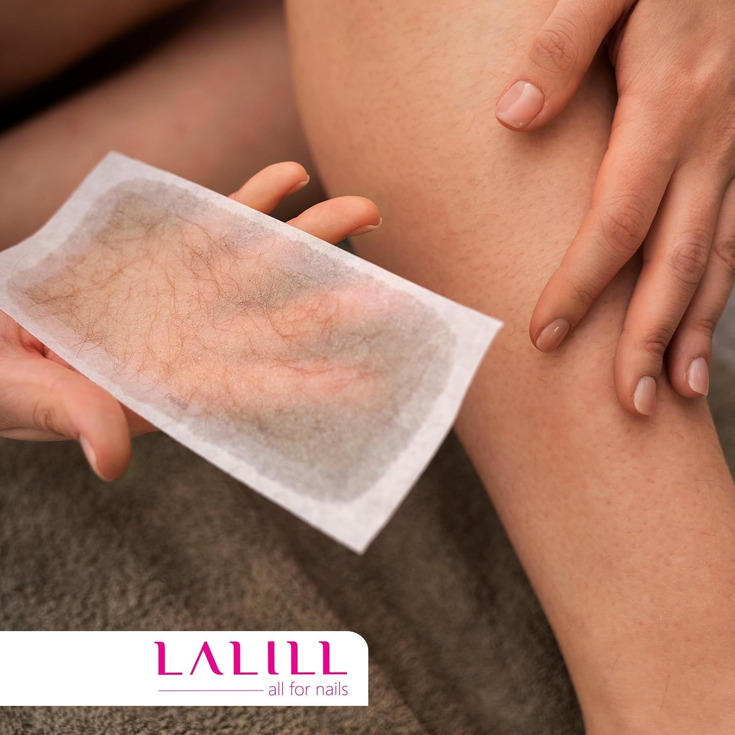 LALILL Vliesstreifen 100 Stück Für Wachs - Vlies Streifen Für Die Haarentfernung Mit Warmwachs Sugaring Paste Beine Achsel Arme Intimbereiche Körper Gesichthaarenfernung Wachsstreifen - Wax Waxing