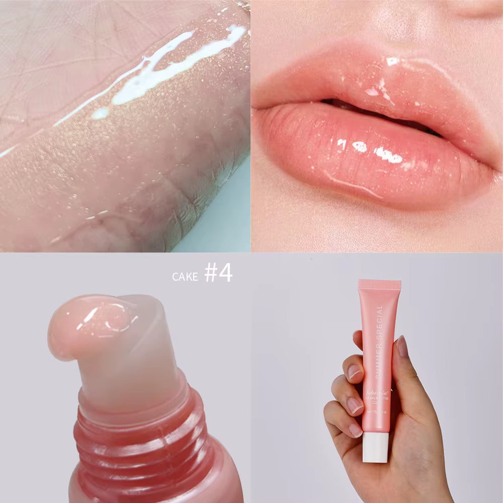 4Pcs Lip Balm Deep Moisturizing Lip Glaze Smoothing Lip Lines Long-Lasting Nourishment Daily Lip Care Lip Balm
