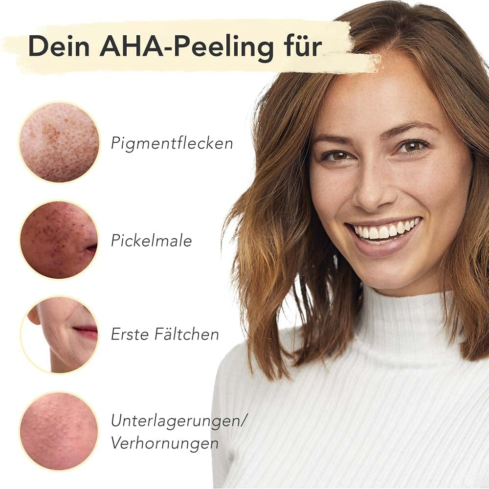 Fruchtsäurepeeling 15% FACES of FEY – AHA Peeling Mit Milchsäure & Glycolsäure Gegen Pigmentflecken Und Falten - 100Ml Liquid Exfoliator