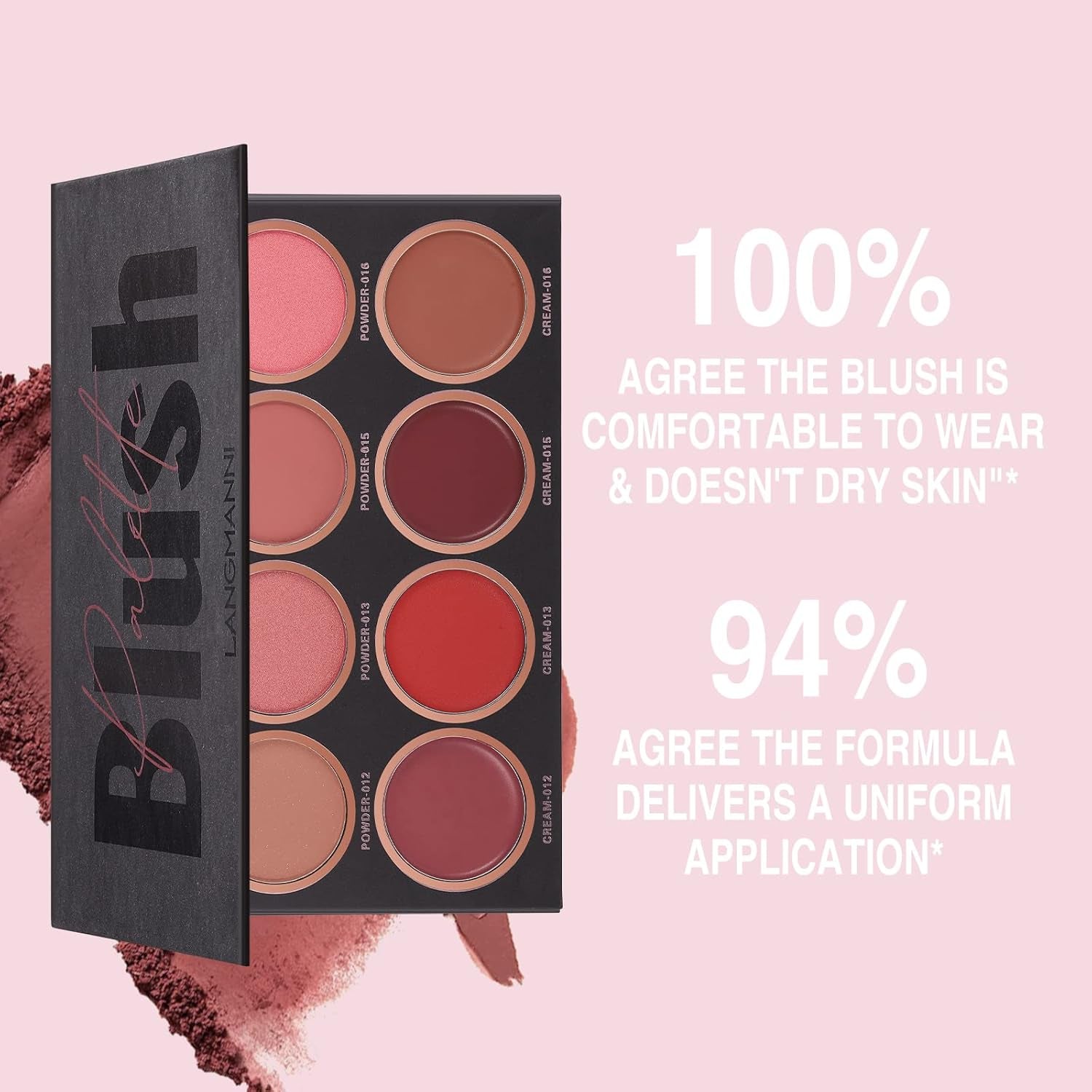 8 Farben Make-Up Rouge Palette, Matte, Langanhaltende, Aufhellende Teint-Reparatur Nude Make-Up Tragbares Make-Up Rouge, Kontur Und Highlight, Professionelles Gesichts-Make-Up-Rouge