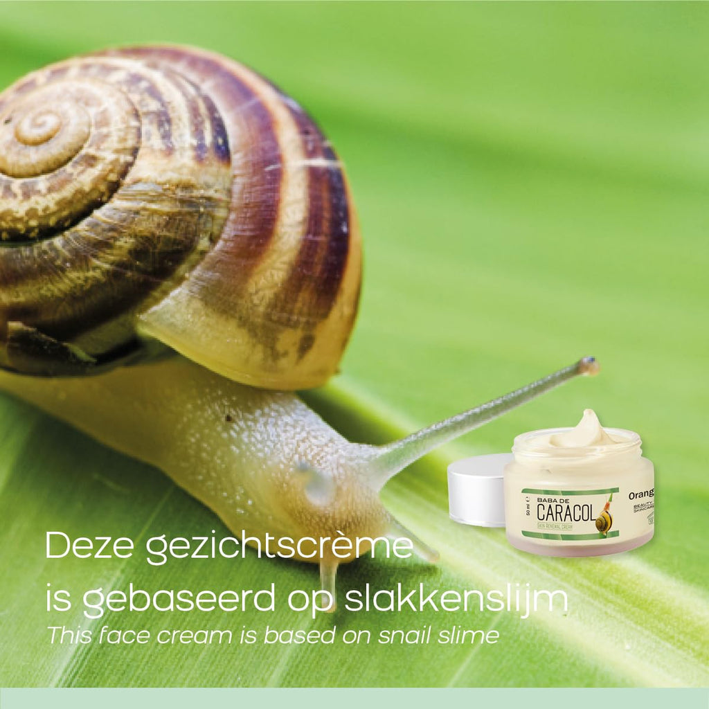 Orange Care Baba De Caracol Gesichtscreme Mit Schneckenschleim, Allantoin, Glykolsäure, Kollagen, Elastin, Schneckencreme - Schneckengel - Heilung & Weniger Akne, Narben, Anti-Aging (1)