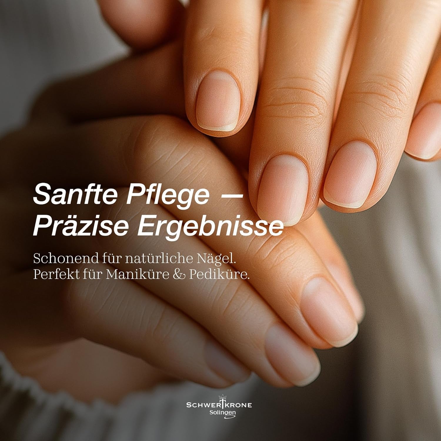 SCHWERTKRONE ® 4Er Set Saphir-Nagelfeilen [MADE in SOLINGEN - GERMANY] - Nagelfeilen Naturnägel Nail File - Nagelfeile Feilen Nägel - Für Maniküre Und Pediküre - Fein Und Grob in 4 Größen