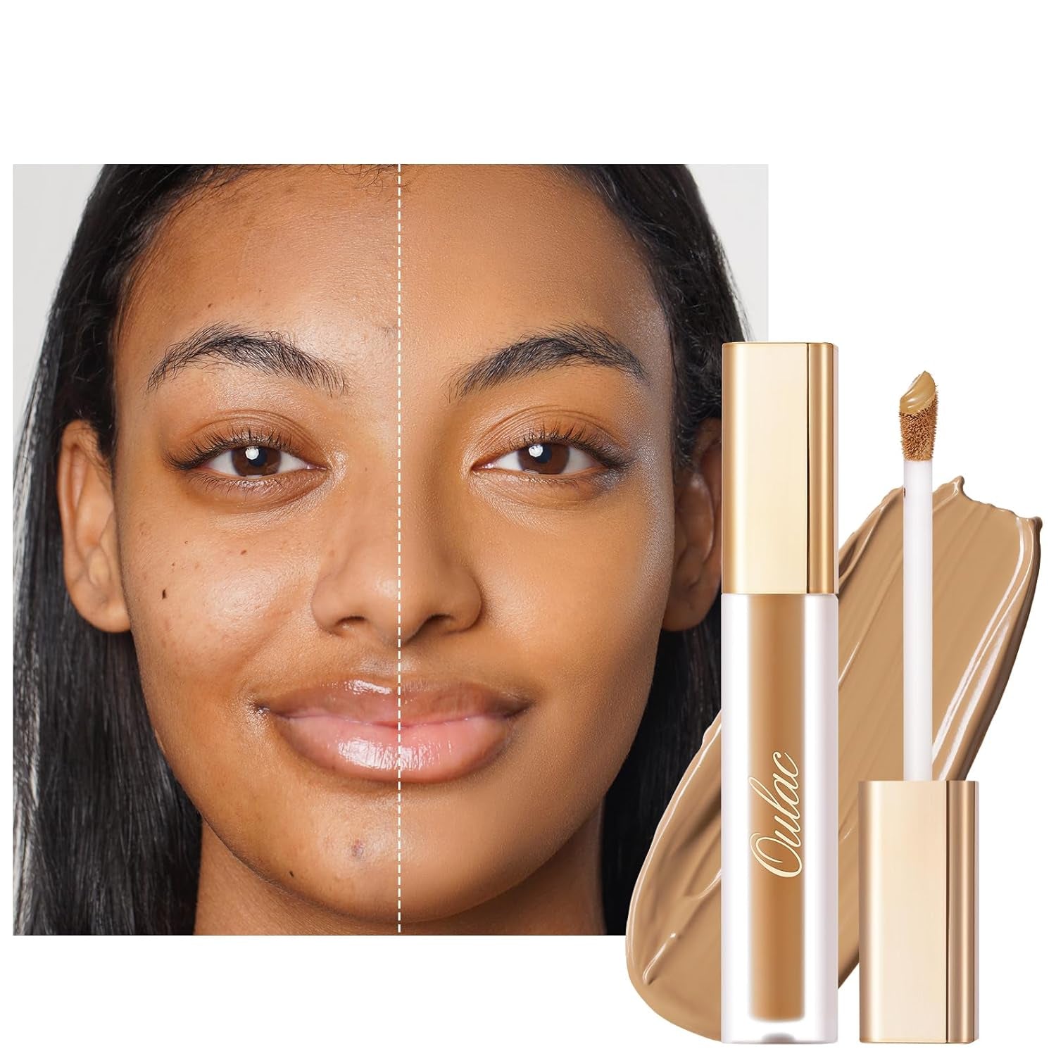 Oulac Concealer Für Gesicht Und Augenringe, Langanhaltender Abdeckstift Kosmetik, Concealer Augenringe Mit Hyaluronic Acid, Farbcode: N2 Buff, 3.8Ml
