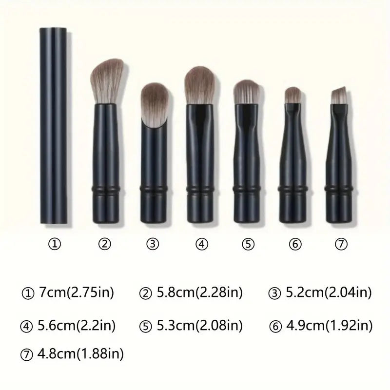 6-teiliges Mini-Reise Make-up Pinsel Set mit Box - Tragbar & Kompakt