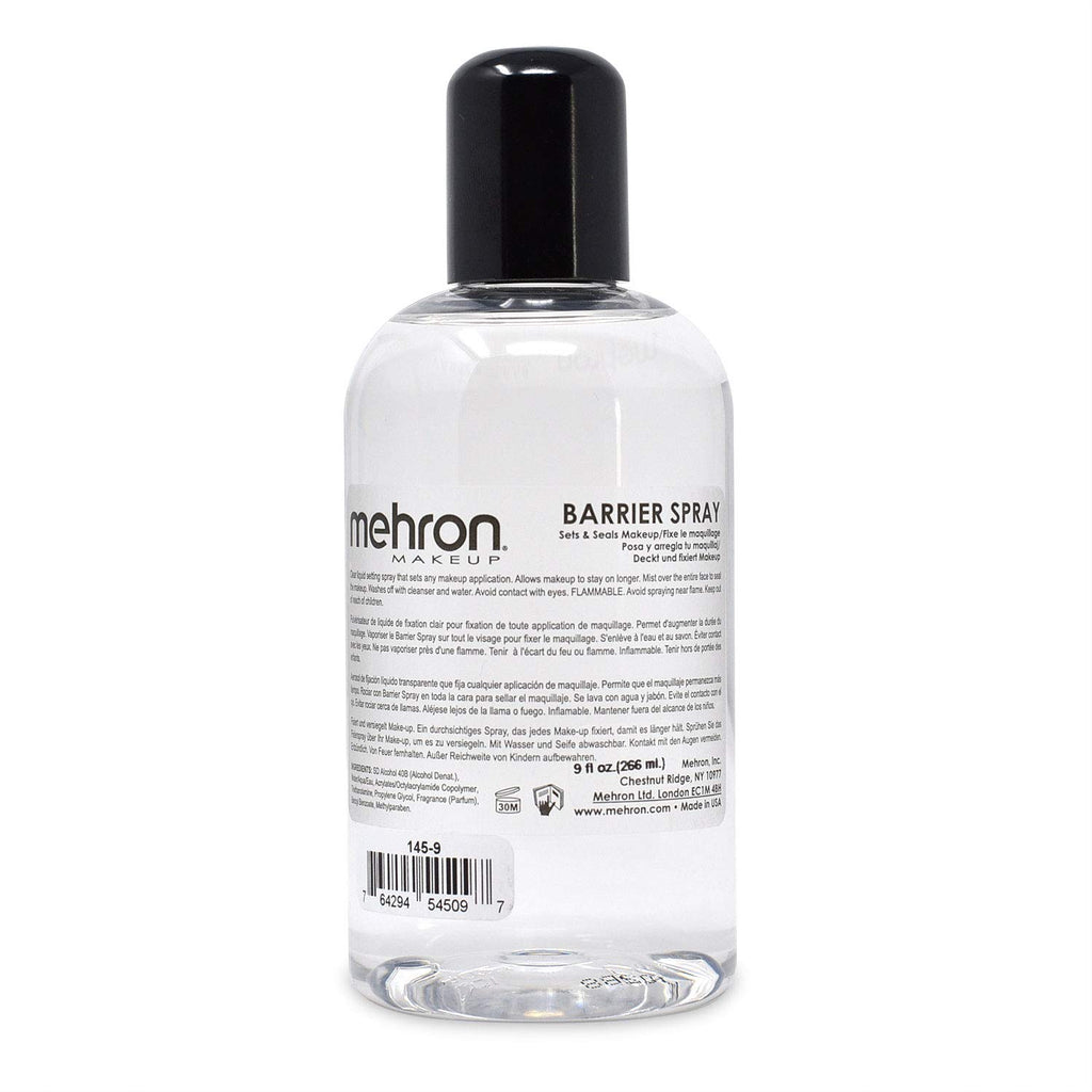 Mehron Barrier Spray | Setting Spray Für Make-Up | Fixierspray Für Das Gesicht (270 Ml)