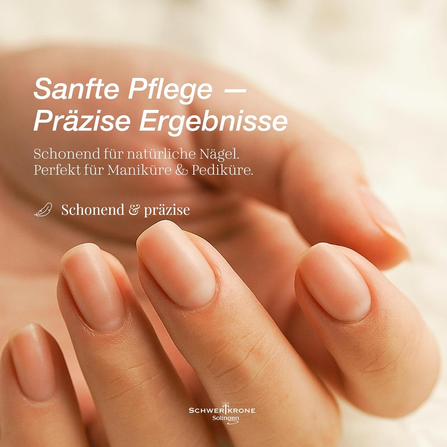 SCHWERTKRONE ® 4Er Set Saphir-Nagelfeilen [MADE in SOLINGEN - GERMANY] - Nagelfeilen Naturnägel Nail File - Nagelfeile Feilen Nägel - Für Maniküre Und Pediküre - Fein Und Grob in 4 Größen