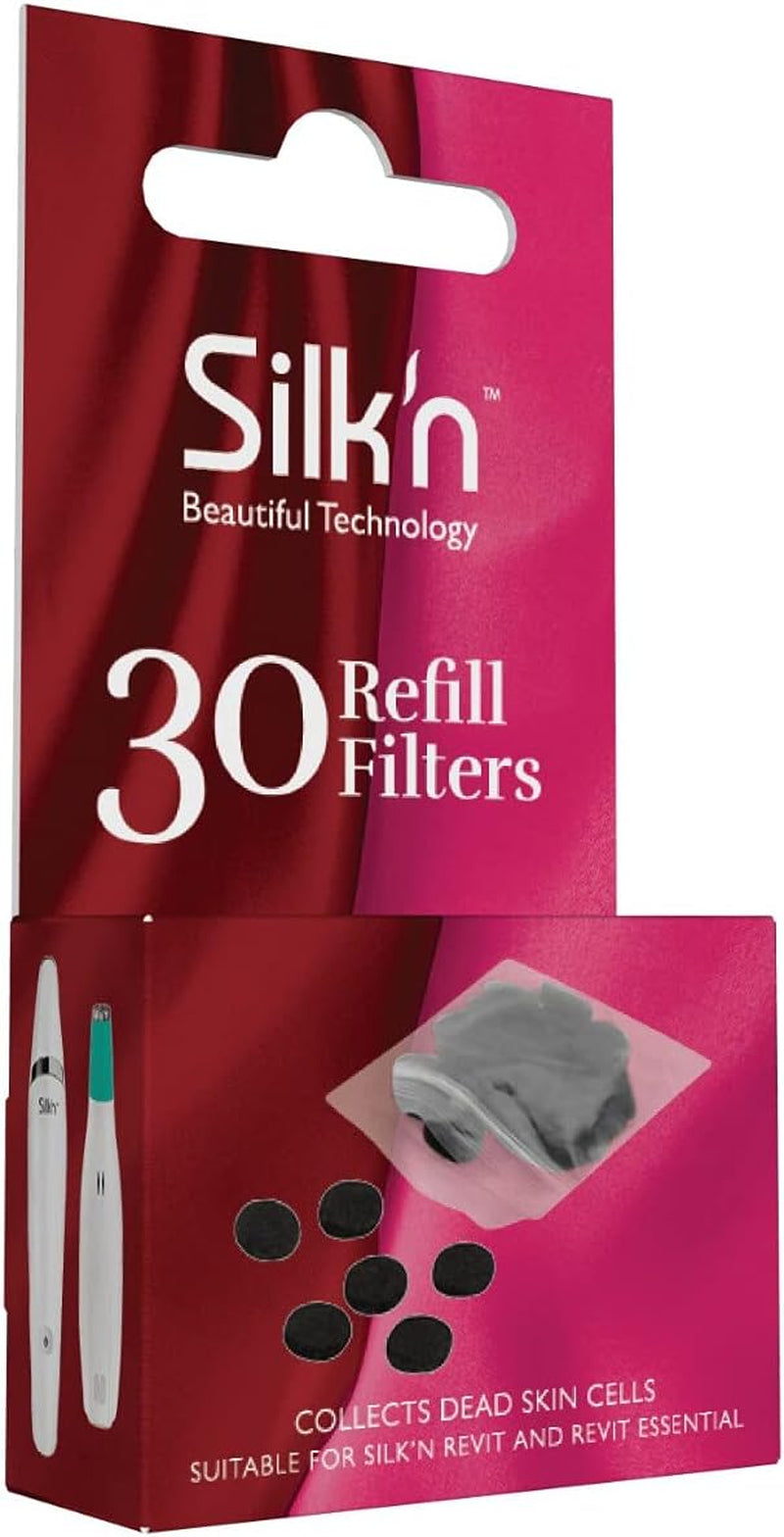 Silk'N Revit Essential Filter - Gesichtspeeling Ersatzfilter - Zum Auffangen Abgestorbener Hautzellen - 30 Stück