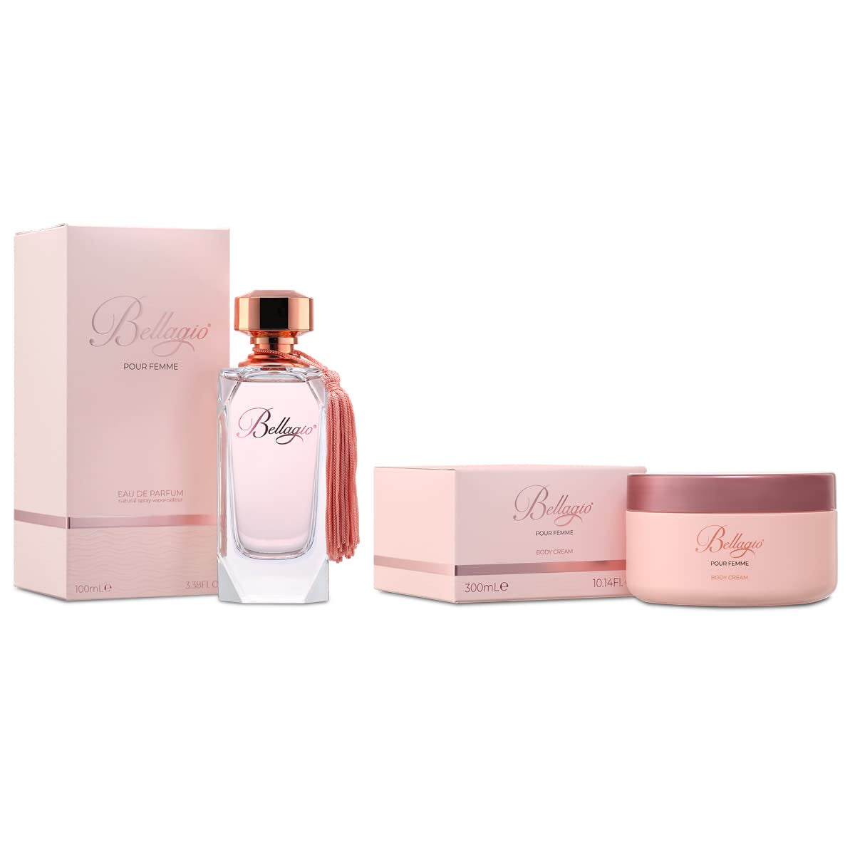 Diamond Bellagio | Körpercreme Für Damen, 300 Ml, Mit Zitrus-, Fruchtig- Und Moschusduft, Für Eine Weichere Und Duftendere Haut, Made in Italy