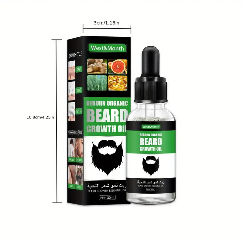 Beard oil for men - nourishing, softening and moisturizing