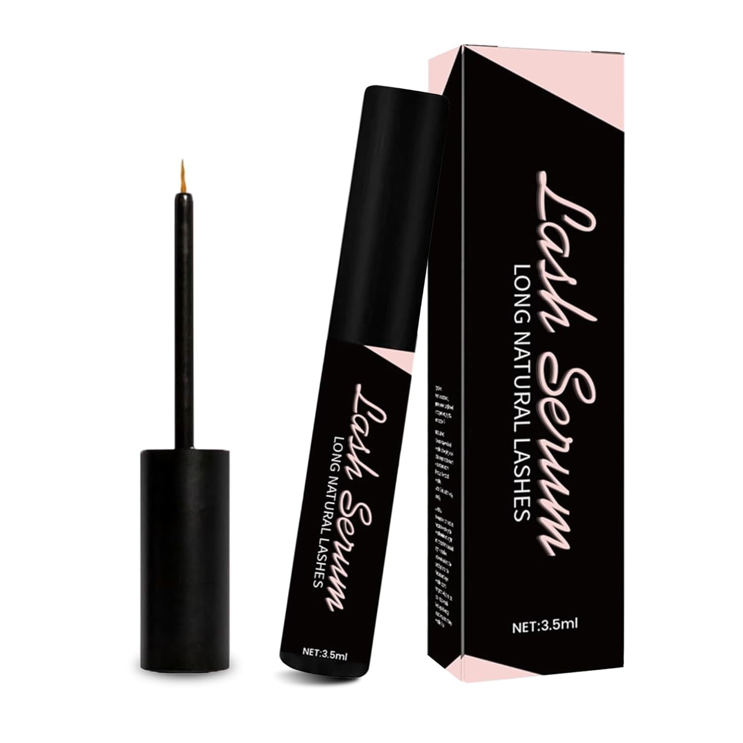 Wimpernserum Ohne Hormone Natürliches Lash Serum Wimpernwachstumsserum Für Intensiv Lange & Dichte Wimpern Schnelleres Wimpernwachstum Pflegendes Vollere Und Längere Wimpern (1 Stück Schwarz)