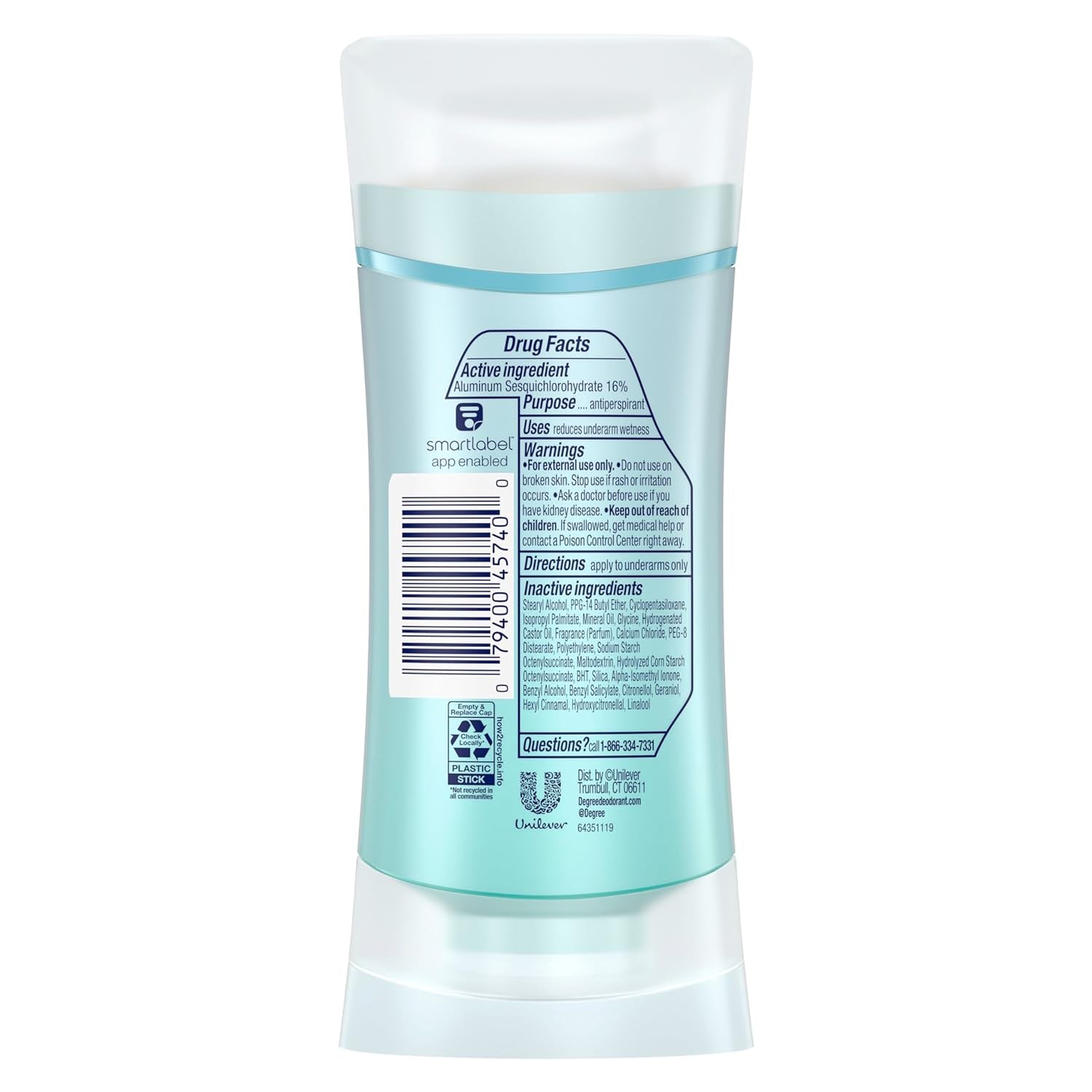 Degree Advanced Anti-Transpirant Deodorant 72 Stunden Schweiß- Und Geruchsschutz, Weiße Blumen Und Litschi, Anti-Transpirant, Deodorant Für Damen, Mit Motionsense-Technologie, 75 Ml