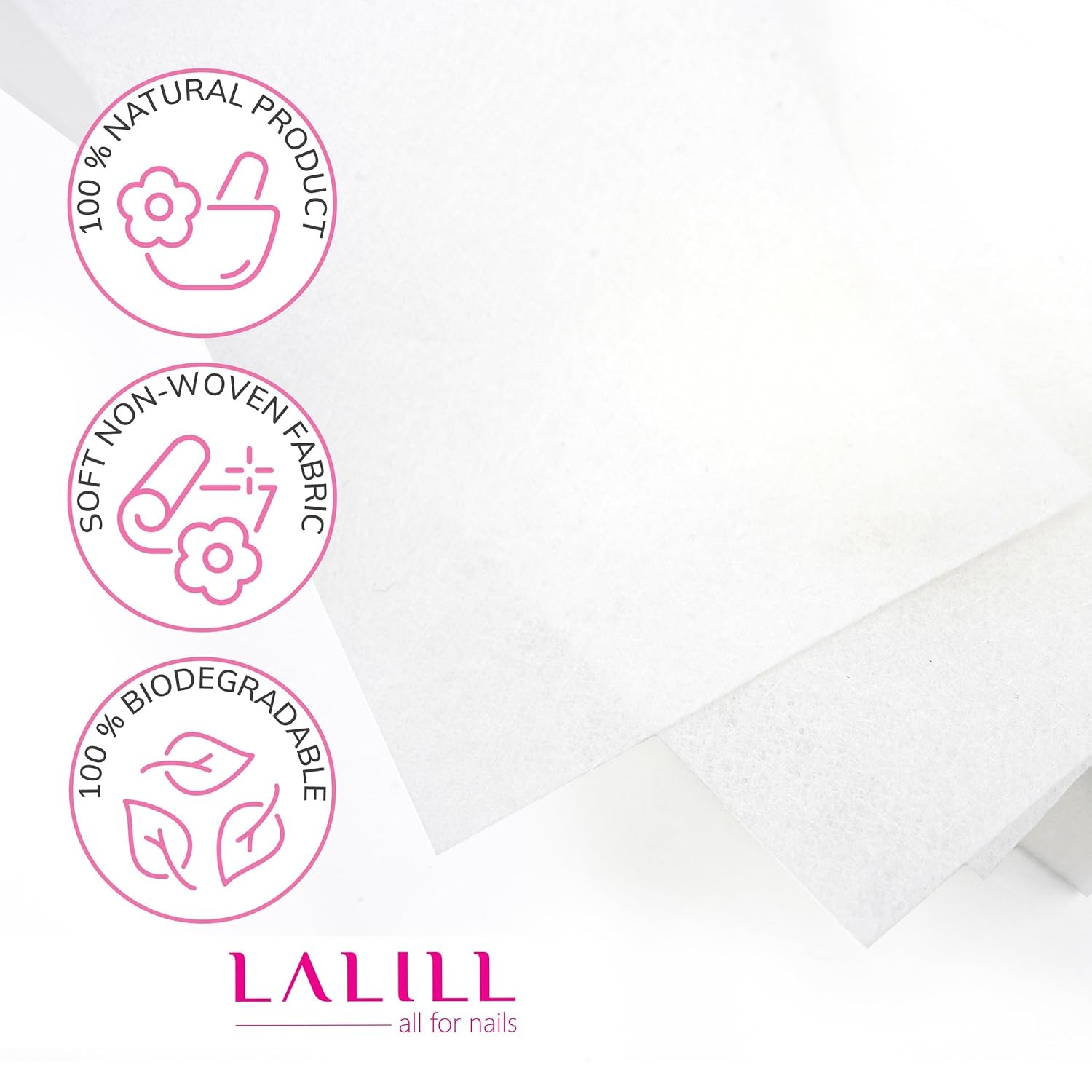 LALILL Vliesstreifen 100 Stück Für Wachs - Vlies Streifen Für Die Haarentfernung Mit Warmwachs Sugaring Paste Beine Achsel Arme Intimbereiche Körper Gesichthaarenfernung Wachsstreifen - Wax Waxing