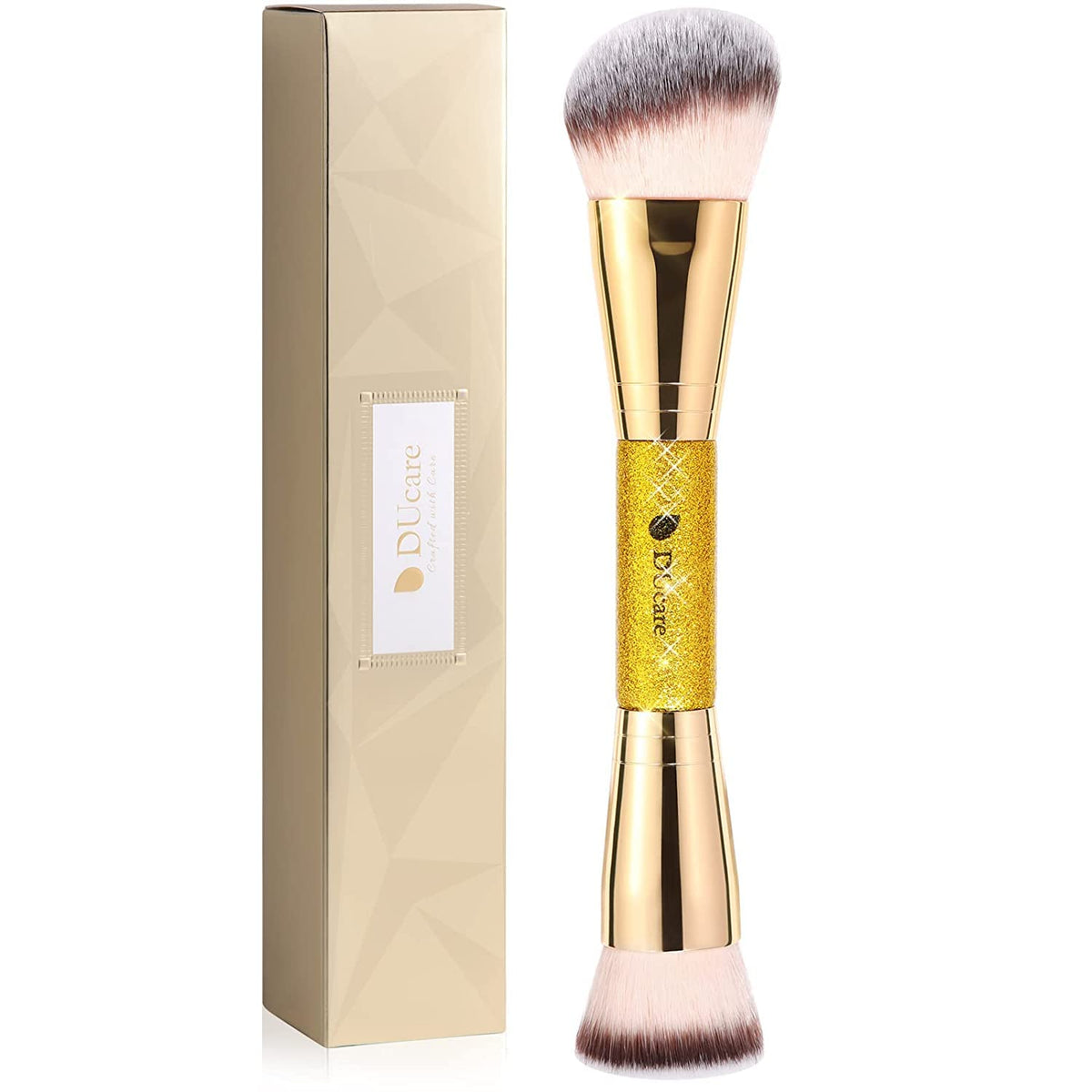 Ducare Foundation Pinsel - Kontur Bronzer Makeup Pinsel Make up Pinsel Beidseitig Für Blending Liquid Powder Concealer Creme Kosmetik Blush Buffe