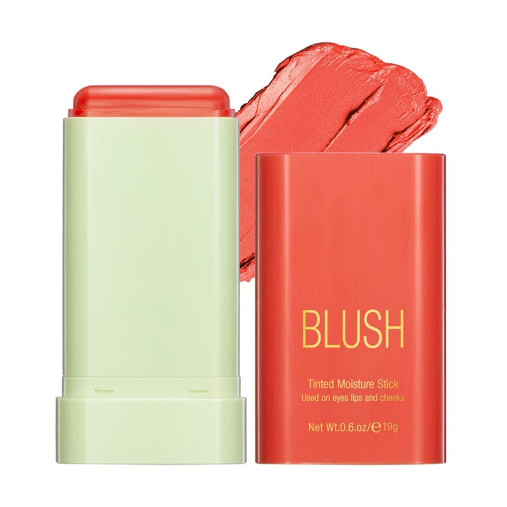 Ofanyia Cream Bronzer Stick, Unique Roating Design Multi-Use Bronzer Stick, Lightweight Easy to Blend Cream Bronzer, Velvet Matte Texture Bronzer Face Stick(3# Rich Glow)
