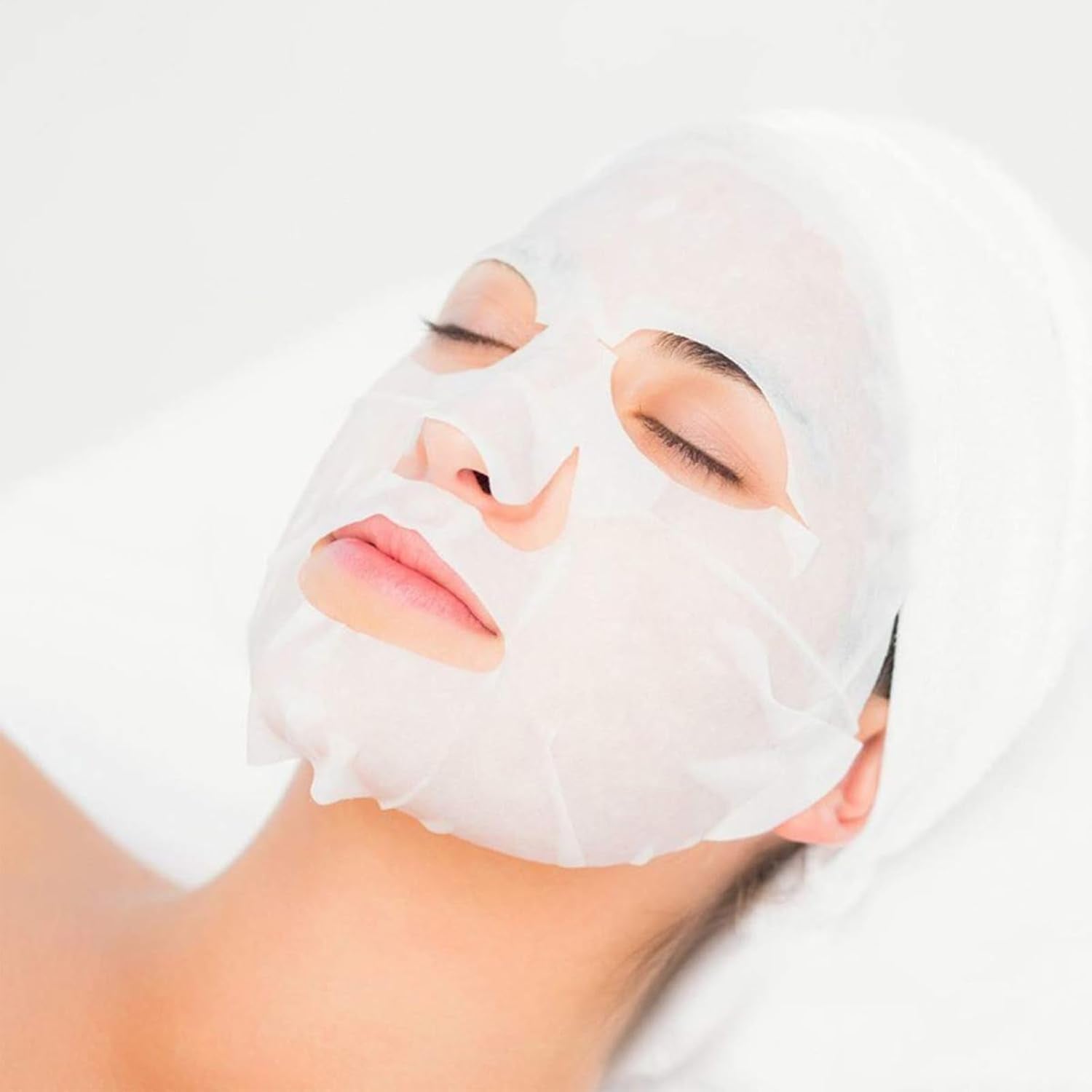 KHDULQ 100 Stücke Compress Gesichtsmaske, Papier Face Mask, Individuelles Paket Masken Beauty, DIY Komprimierte Tuchmasken Gesicht, Komprimierte Sheet Mask, Für Gesichtspflege