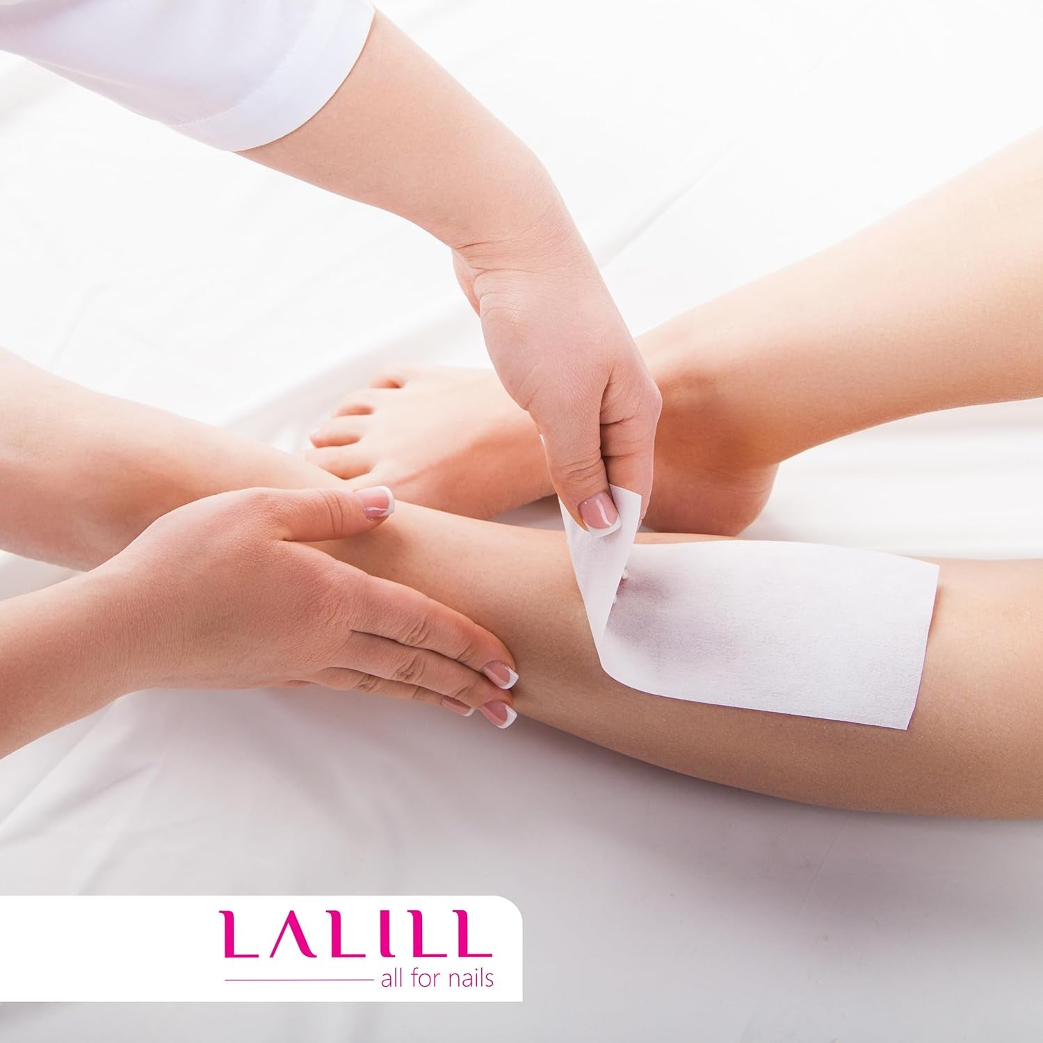 LALILL Vliesstreifen 100 Stück Für Wachs - Vlies Streifen Für Die Haarentfernung Mit Warmwachs Sugaring Paste Beine Achsel Arme Intimbereiche Körper Gesichthaarenfernung Wachsstreifen - Wax Waxing