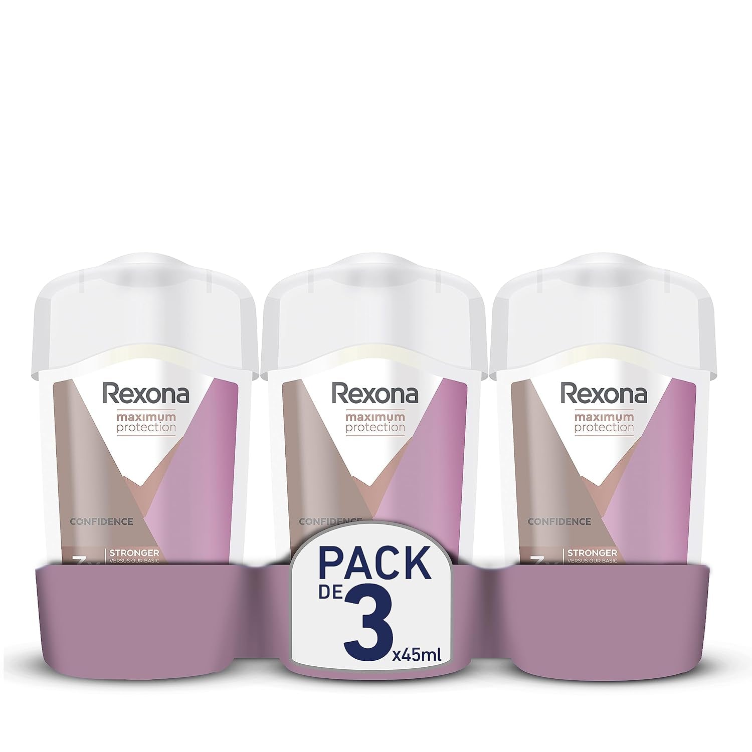 Rexona Confidence Deostick Anti-Transpirant, 96H, 45 Ml, 3 Stück