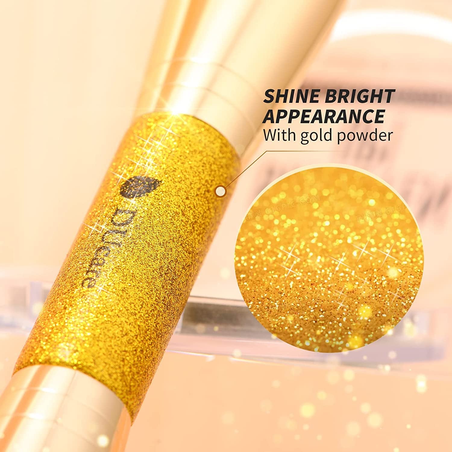 Ducare Foundation Pinsel - Kontur Bronzer Makeup Pinsel Make up Pinsel Beidseitig Für Blending Liquid Powder Concealer Creme Kosmetik Blush Buffe