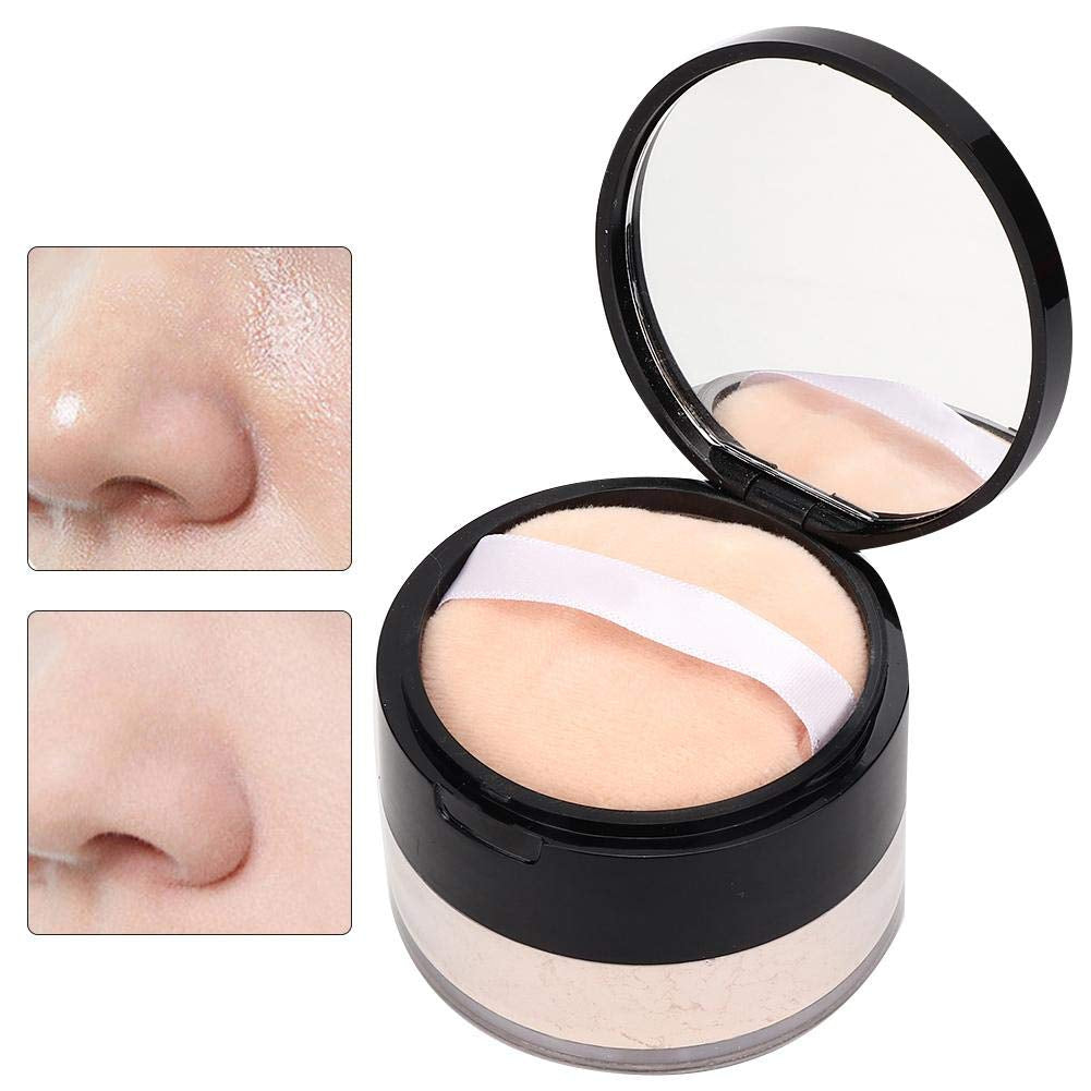 Soft Mat Loose Powder, Transparentes Fixing Powder Für Ein Mattes Finish, Loose Powder Oil Control Langlebiges Feuchtigkeitsspendendes Make-Up-Abbindepulver(01# Natürliche Farbe)