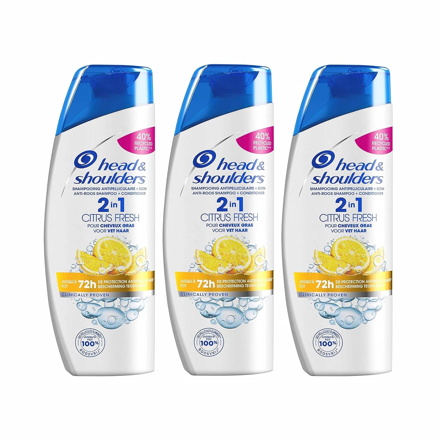 Head & Shoulders Classic 2-In-1 Anti-Schuppen-Shampoo Und Conditioner, 3 X 270 Ml