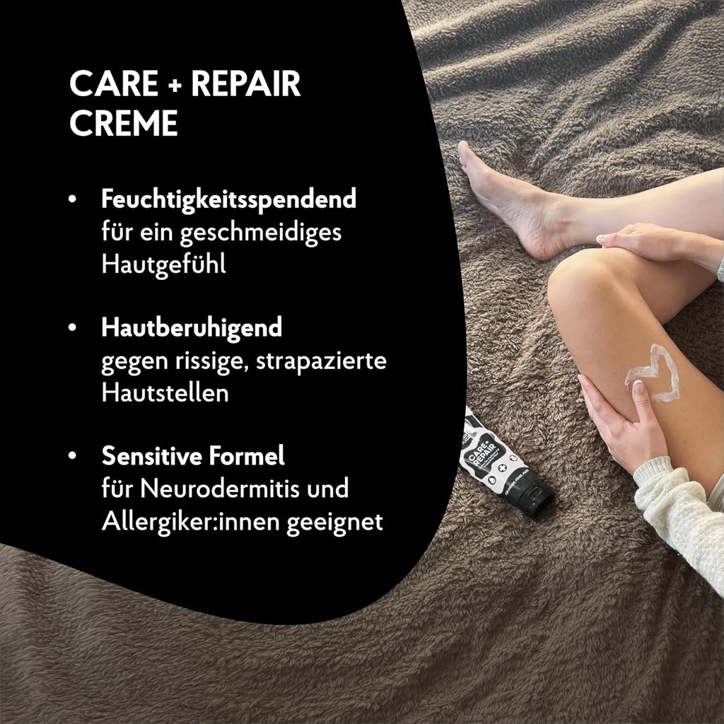 EUTERPFLEGE Care + Repair Creme, 200Ml, Intensive Pflege Für Trockene Haut, Feuchtigkeitscreme Für Hand Und Körper, Parfümfrei, Allergiker Geeignet