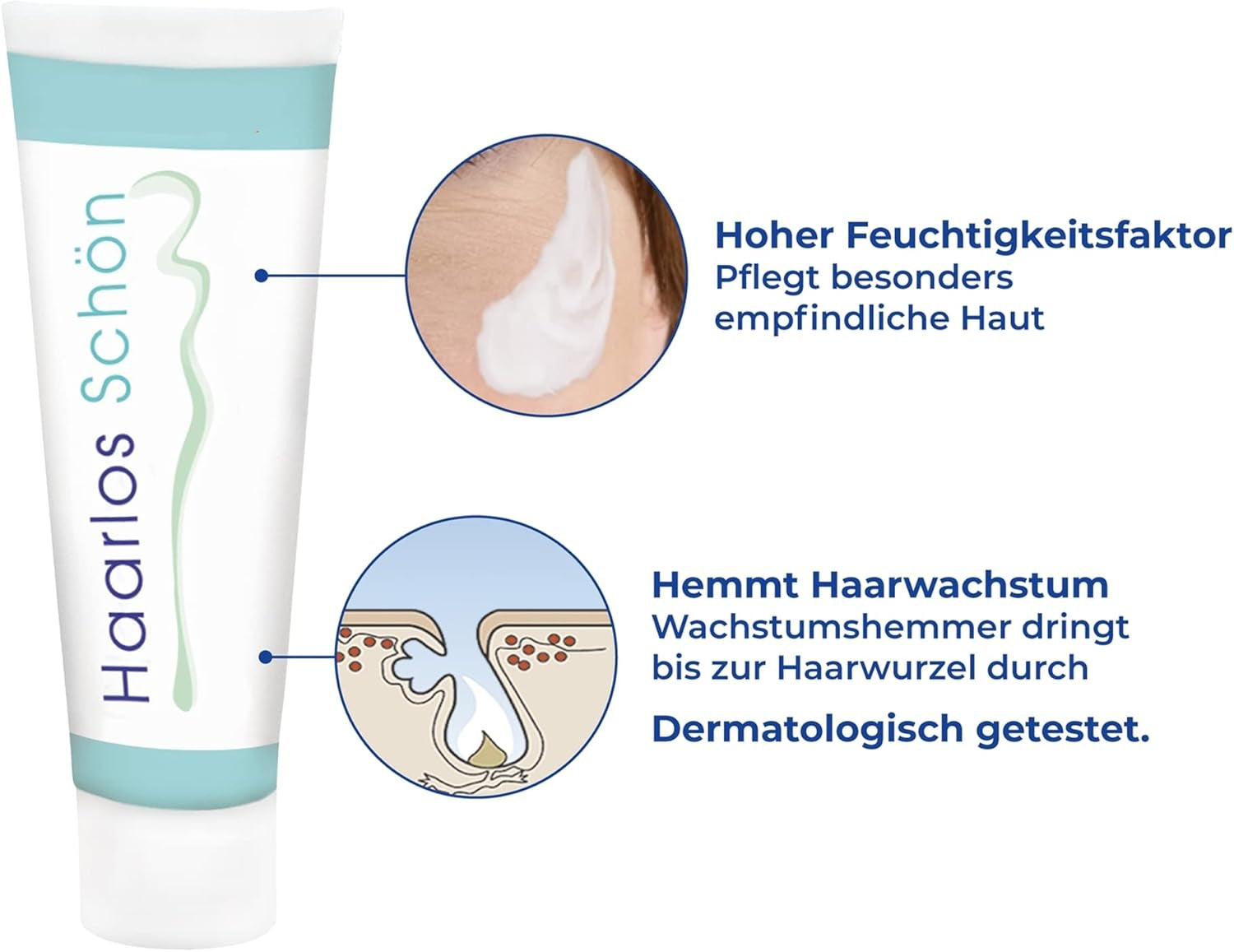 Maximex Haarlos Schön Enthaarungscreme 30 Ml, Hemmt Den Haarwuchs, Beruhigt Die Gereizte Haut, Pflegend Und Feuchtigkeitsspendend, Für Jeden Hauttyp