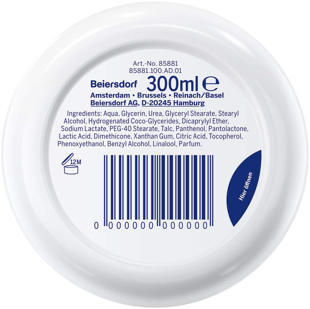 NIVEA Urea + Care Intensive Pflegecreme (300 Ml), Feuchtigkeitscreme Pflegt Und Beruhigt Trockene & Beanspruchte Haut, Urea Creme Spendet Wertvolle Feuchtigkeit (Packung Mit 2)