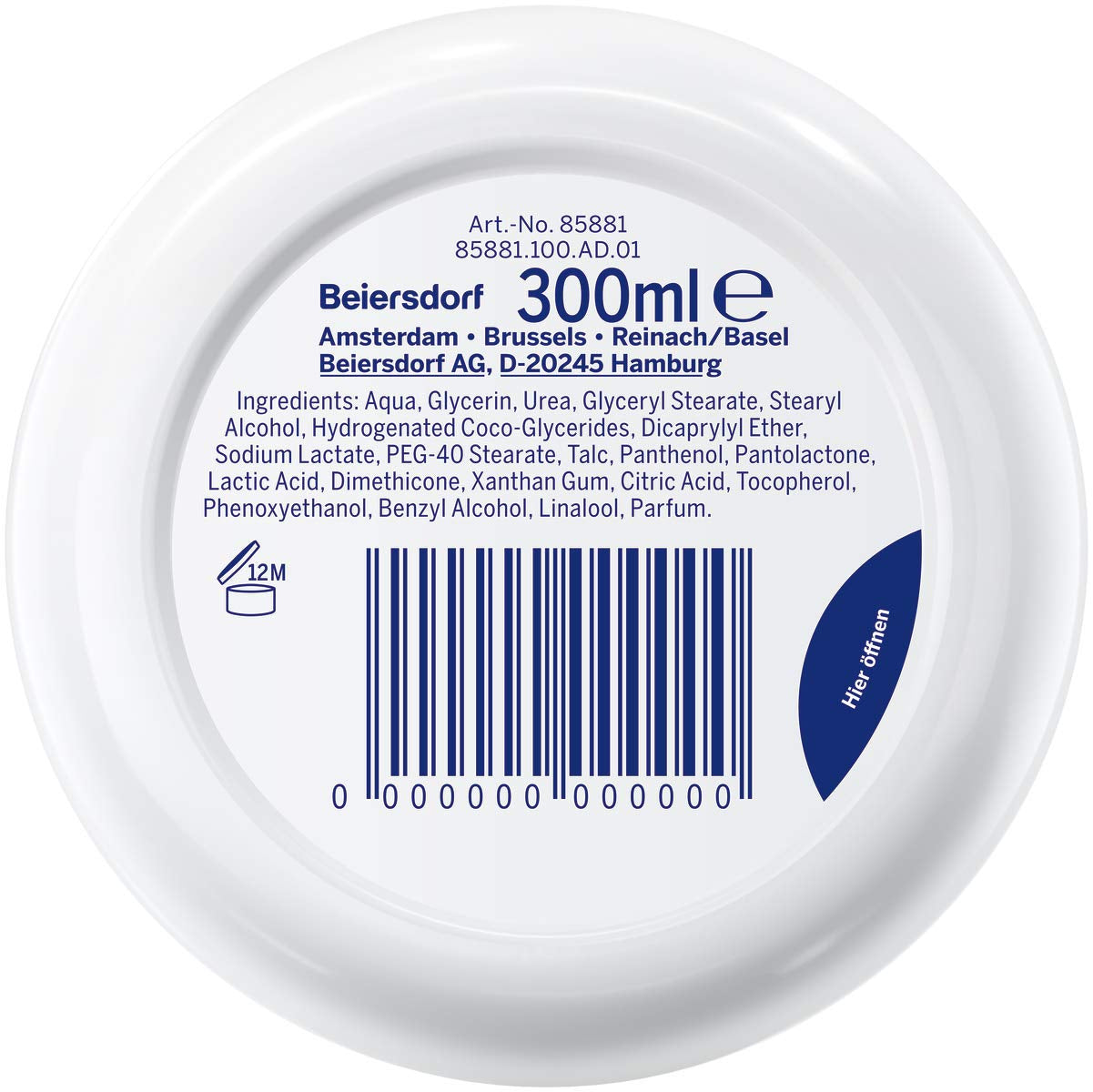NIVEA Urea + Care Intensive Pflegecreme (300 Ml), Feuchtigkeitscreme Pflegt Und Beruhigt Trockene & Beanspruchte Haut, Urea Creme Spendet Wertvolle Feuchtigkeit (Packung Mit 2)